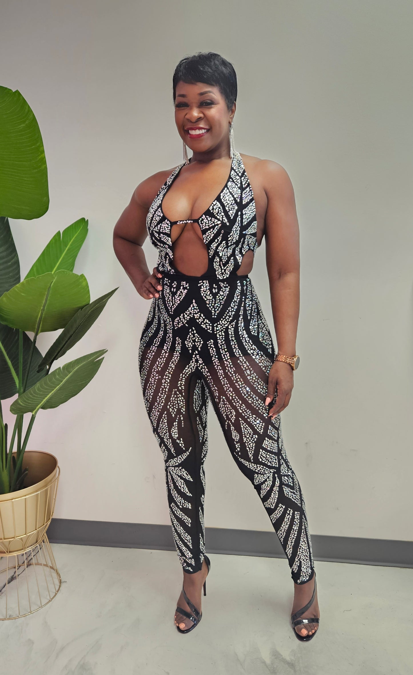 Glossy Bling Jumpsuit