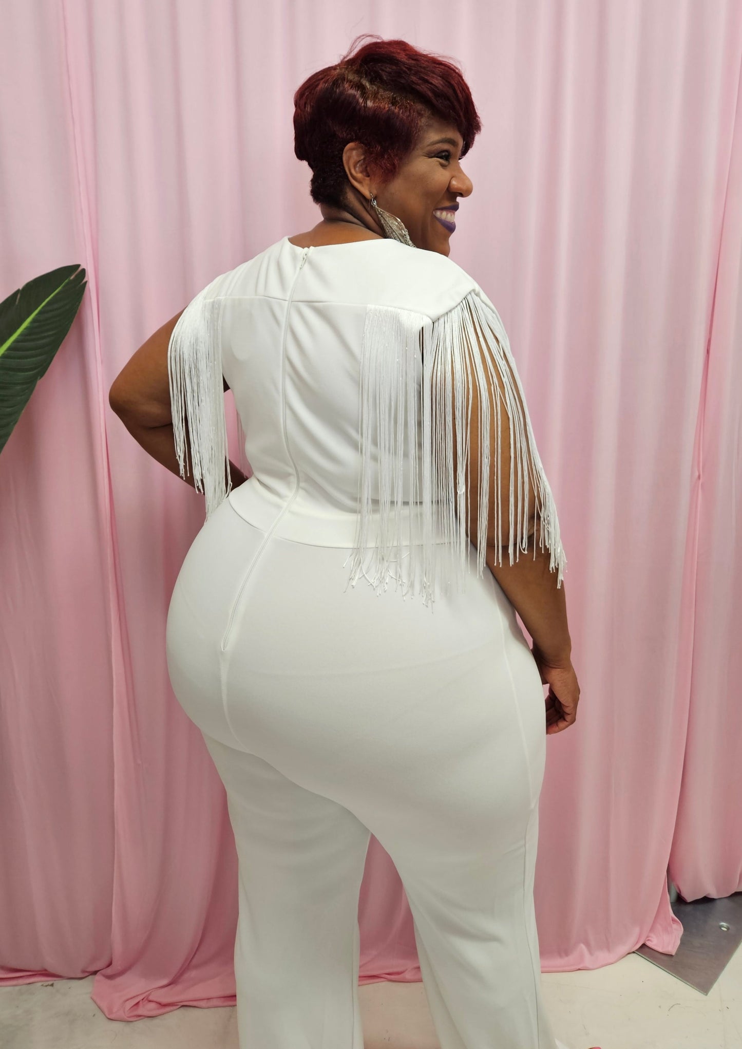 Classy Fringe Jumpsuit