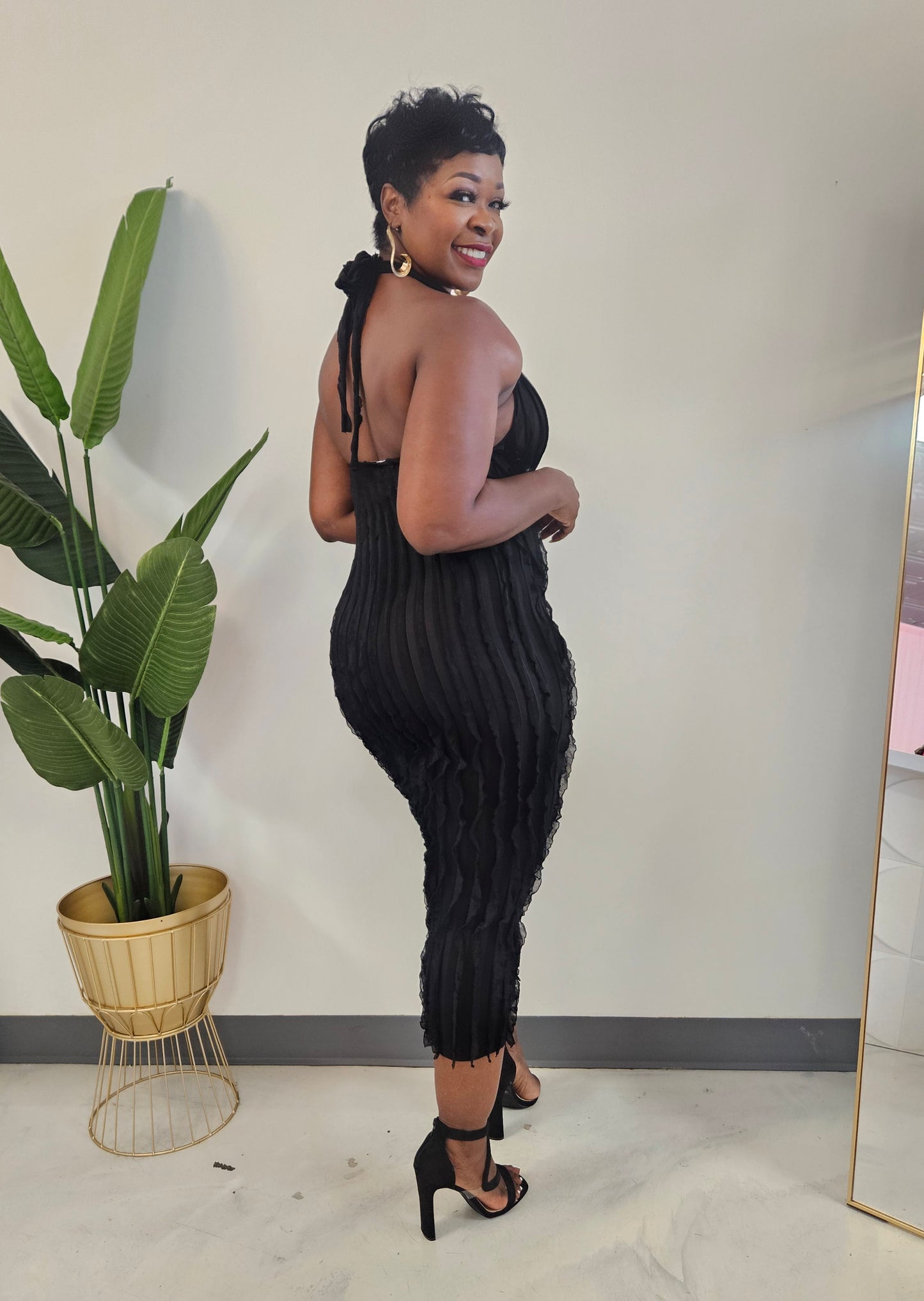 You Betta Halter Dress