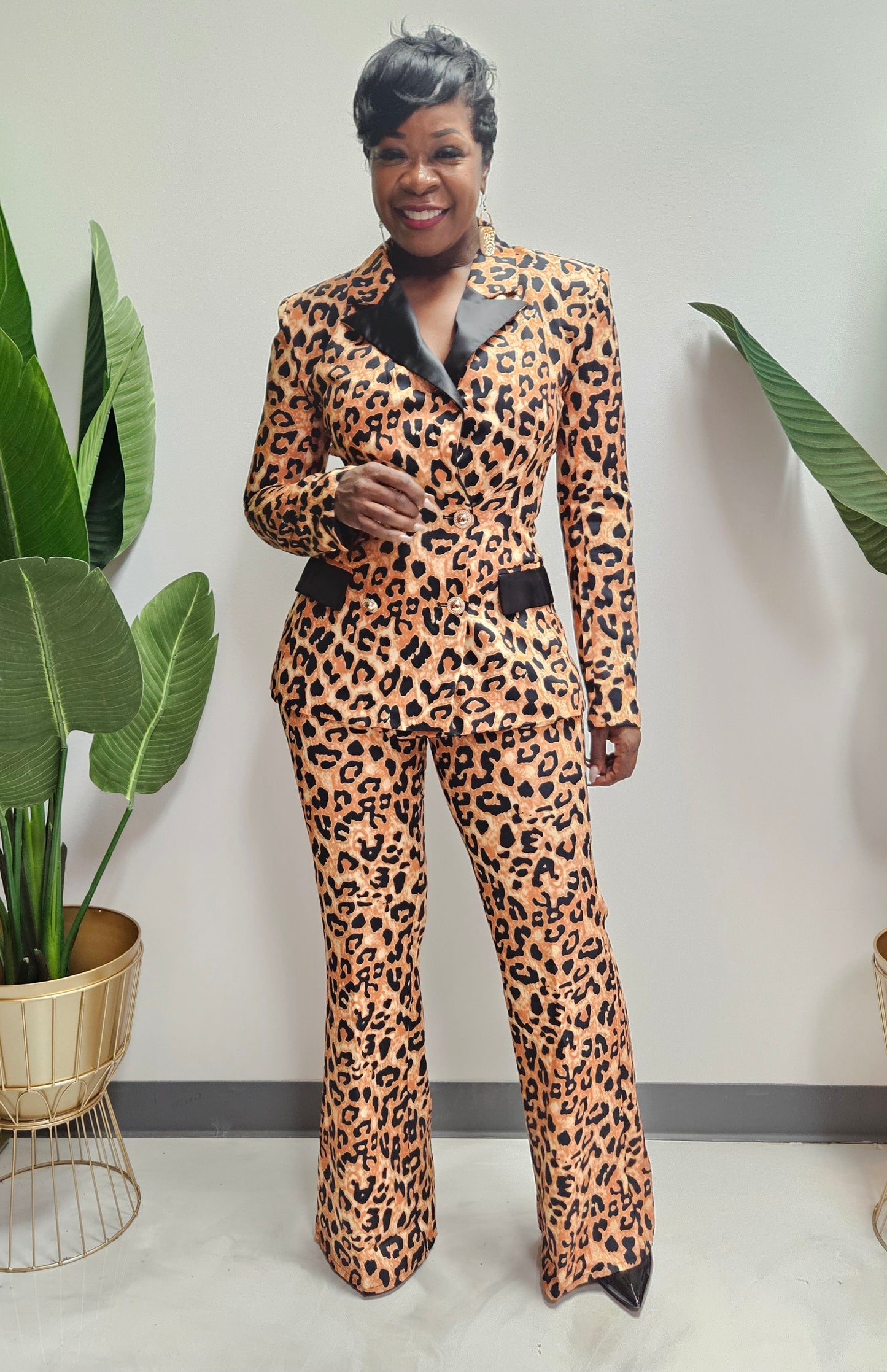 Luxe Leopard Pantsuit