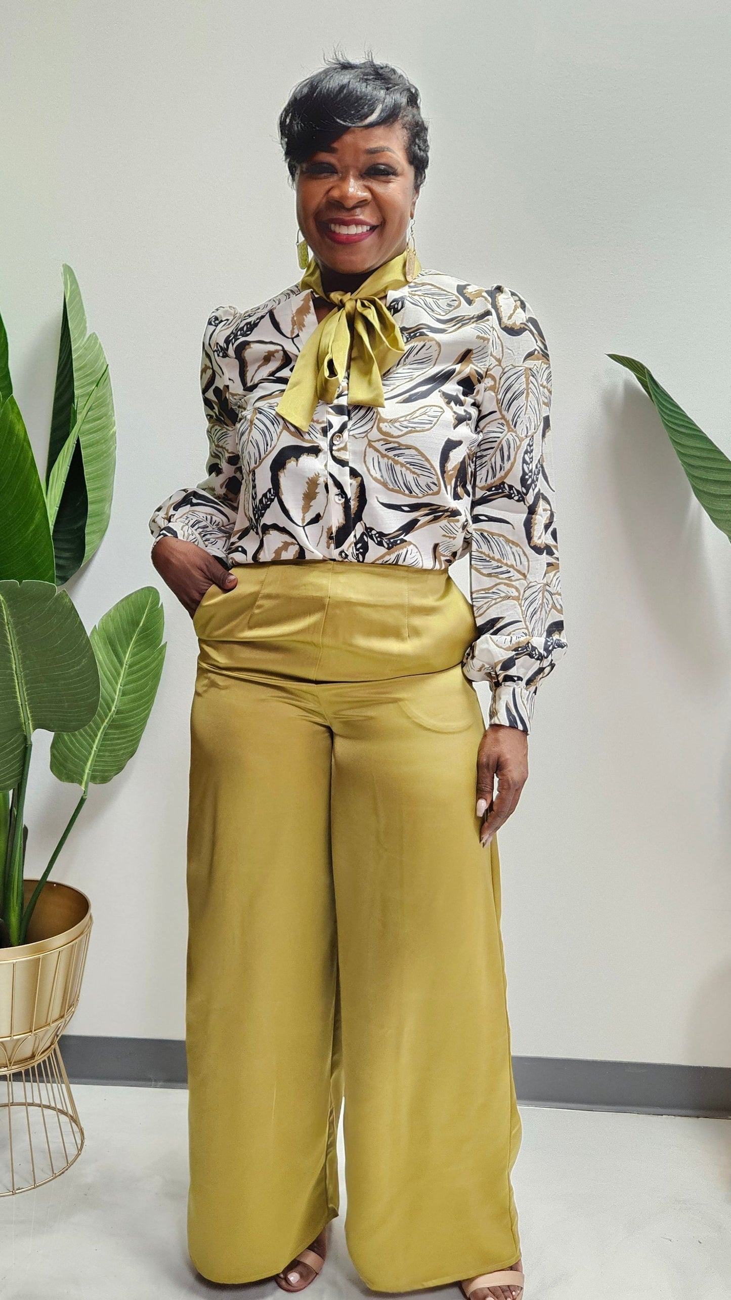 Kimme Wideleg Pant Set