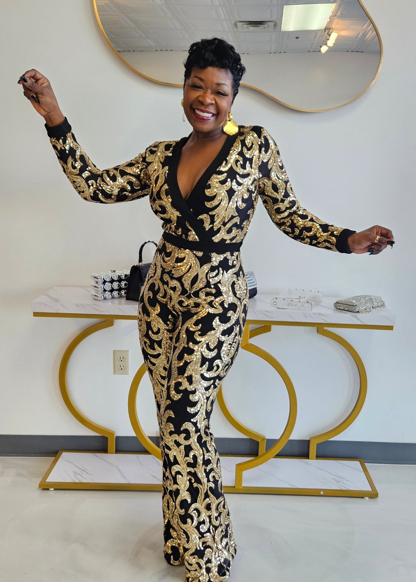 Glamorous Sequin Jumpsuit