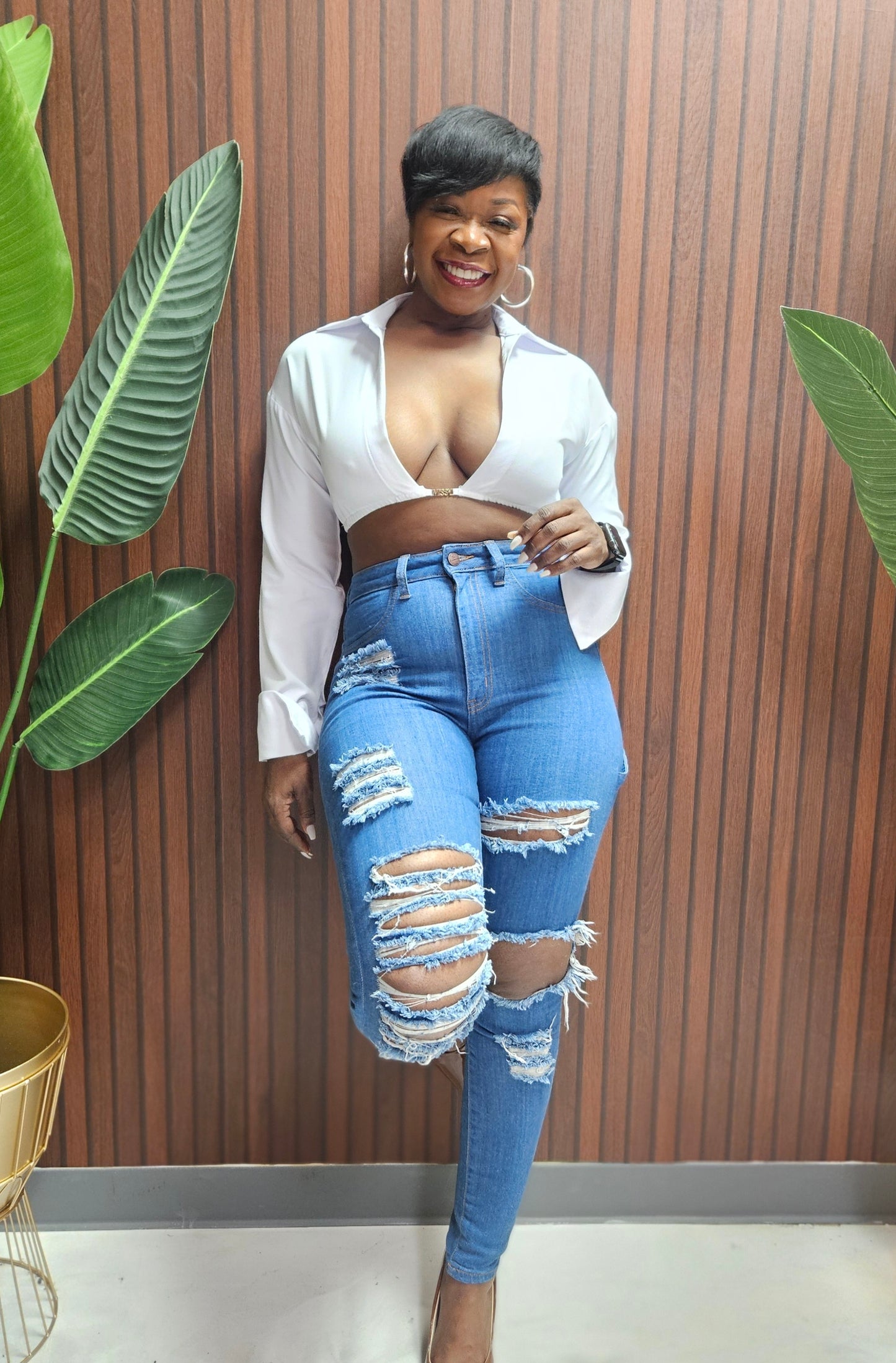 Aliyah Distressed Jeans