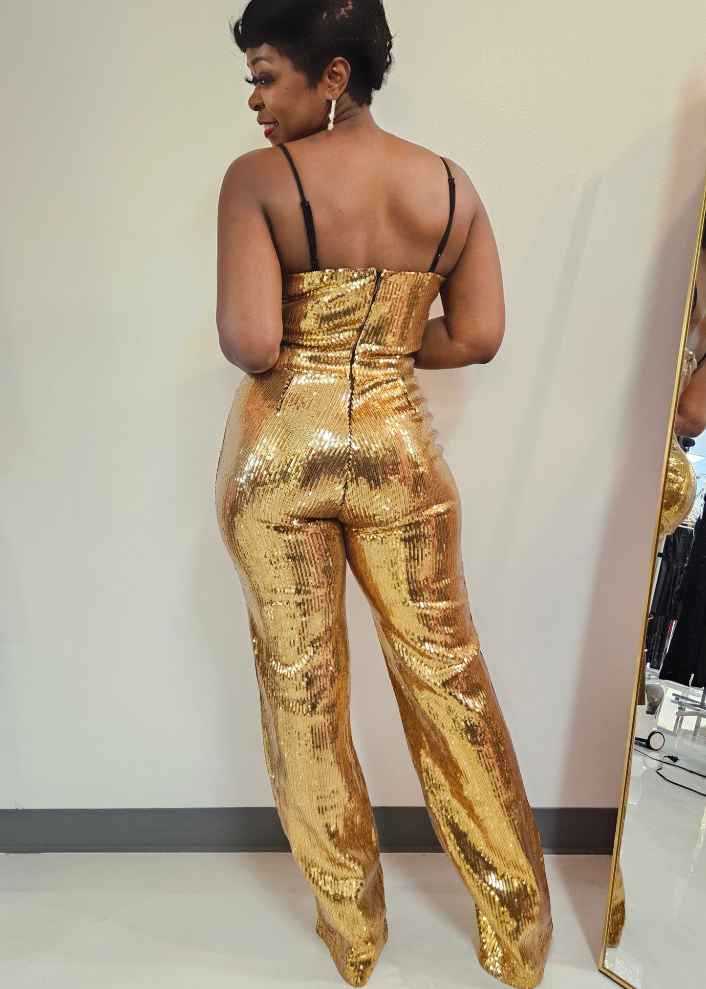 Porsha Sequins Jumpsuit