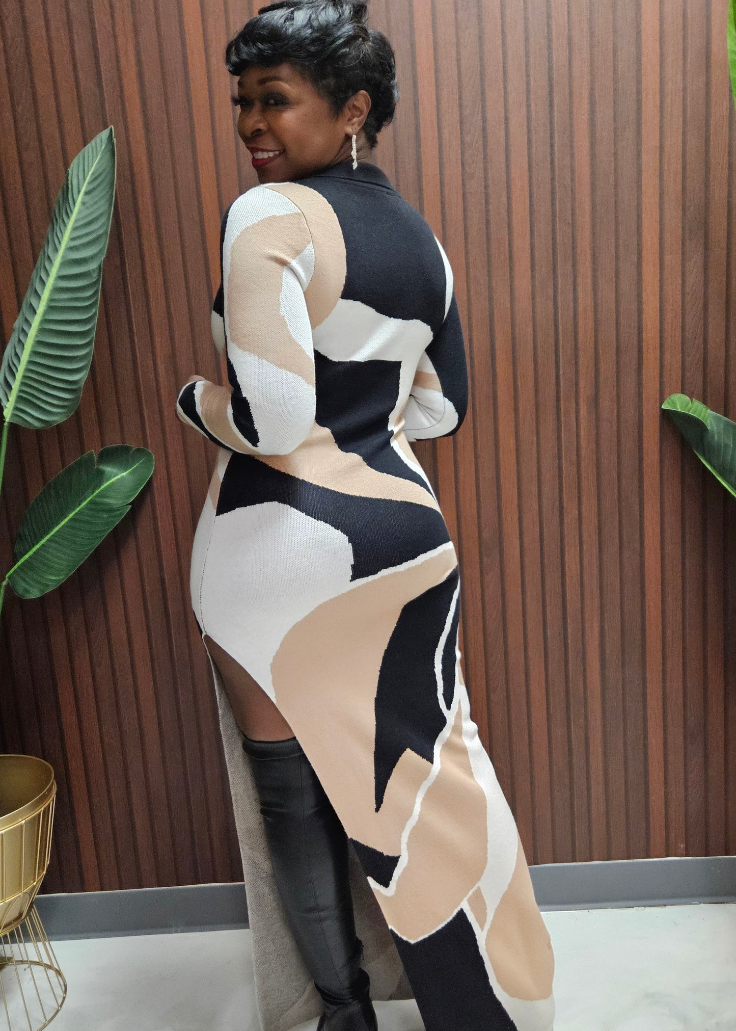 Ebony Sweater Maxi Dress