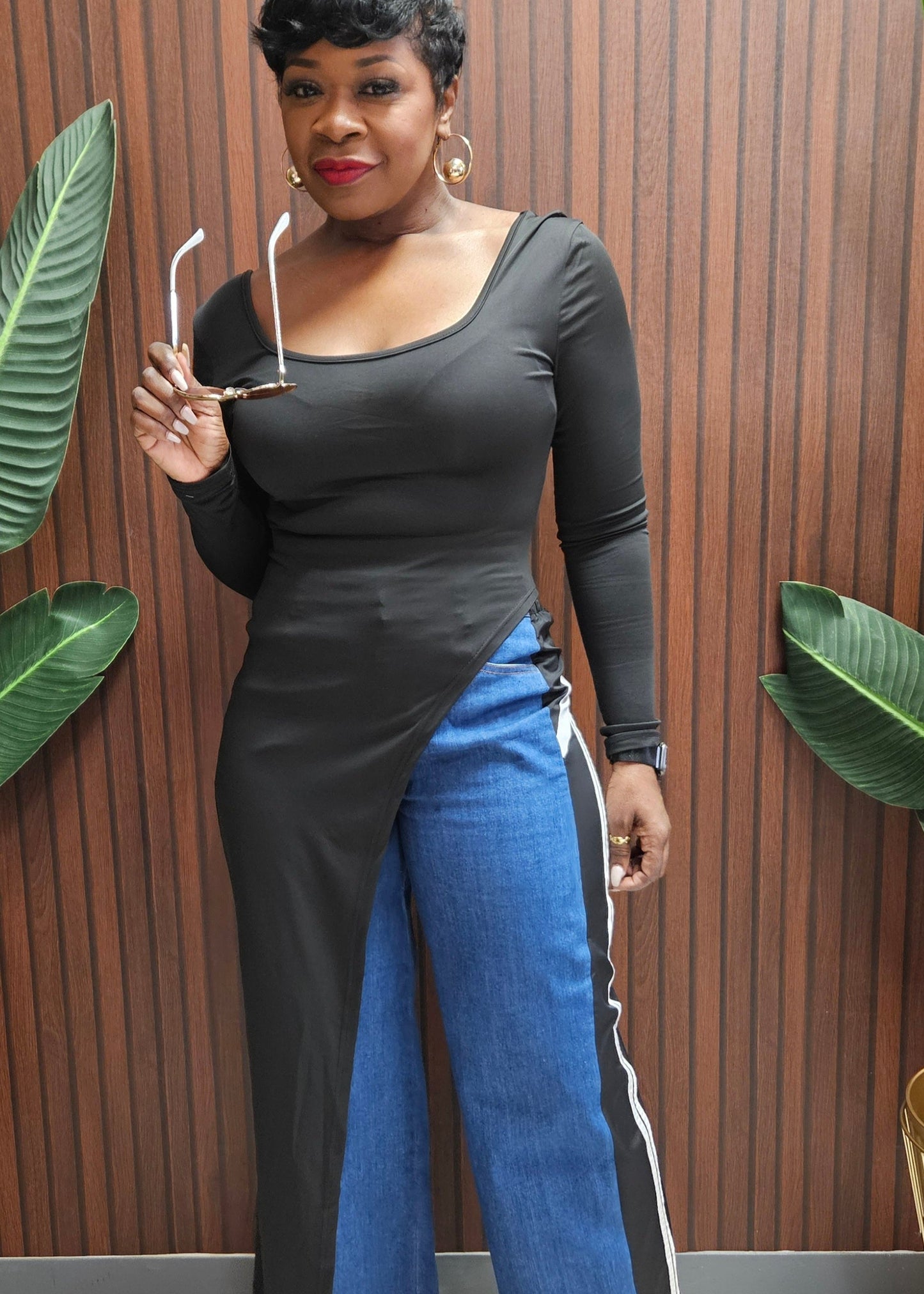 Ava High Slit Maxi Top