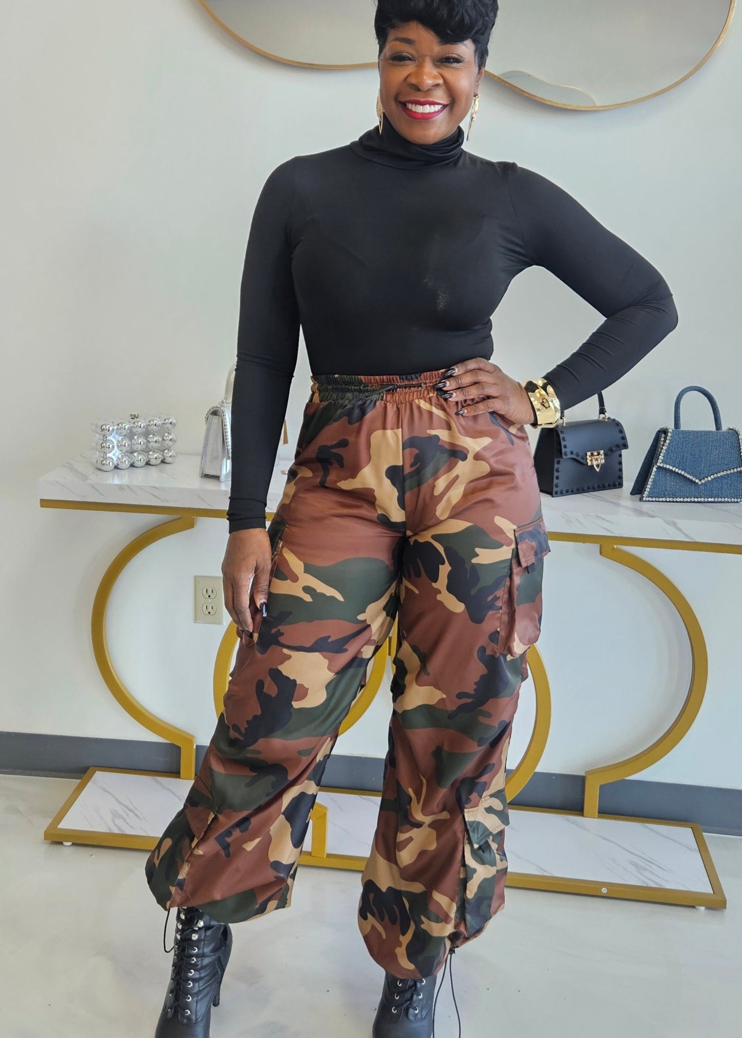 Carmella Cargo Camo Pants