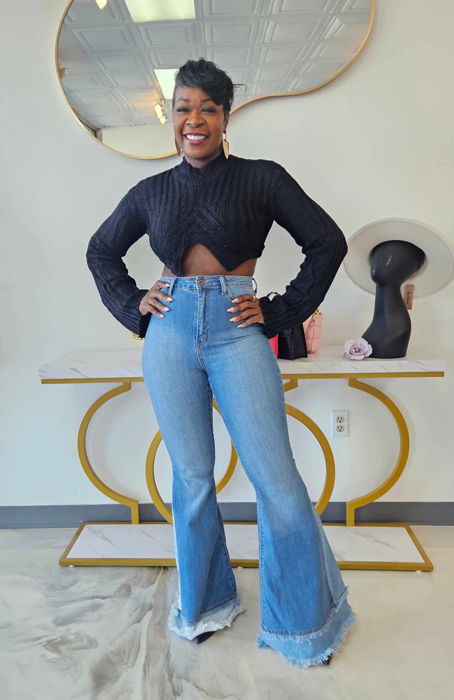 Angie Crop Sweater