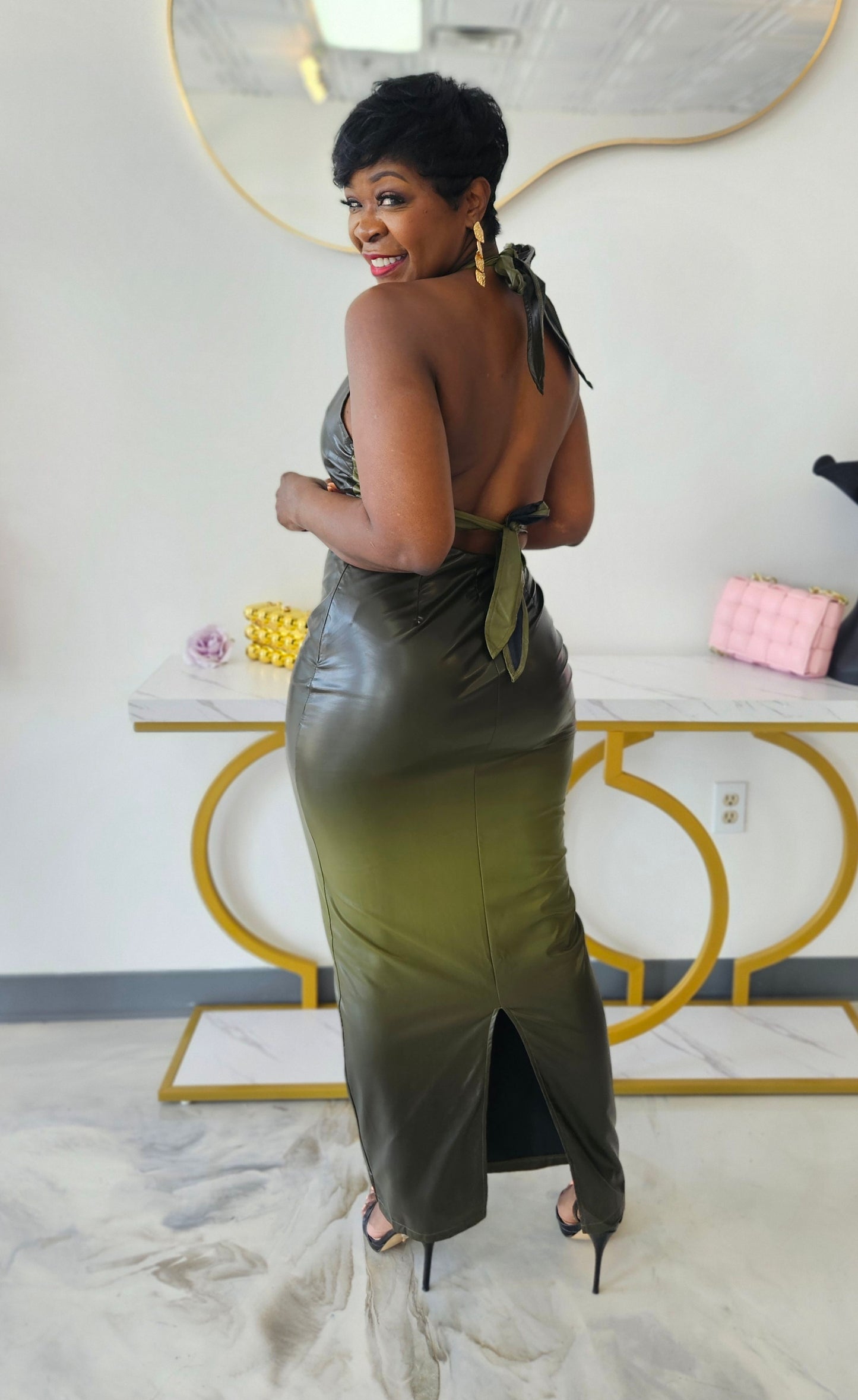 You Betta Halter Dress