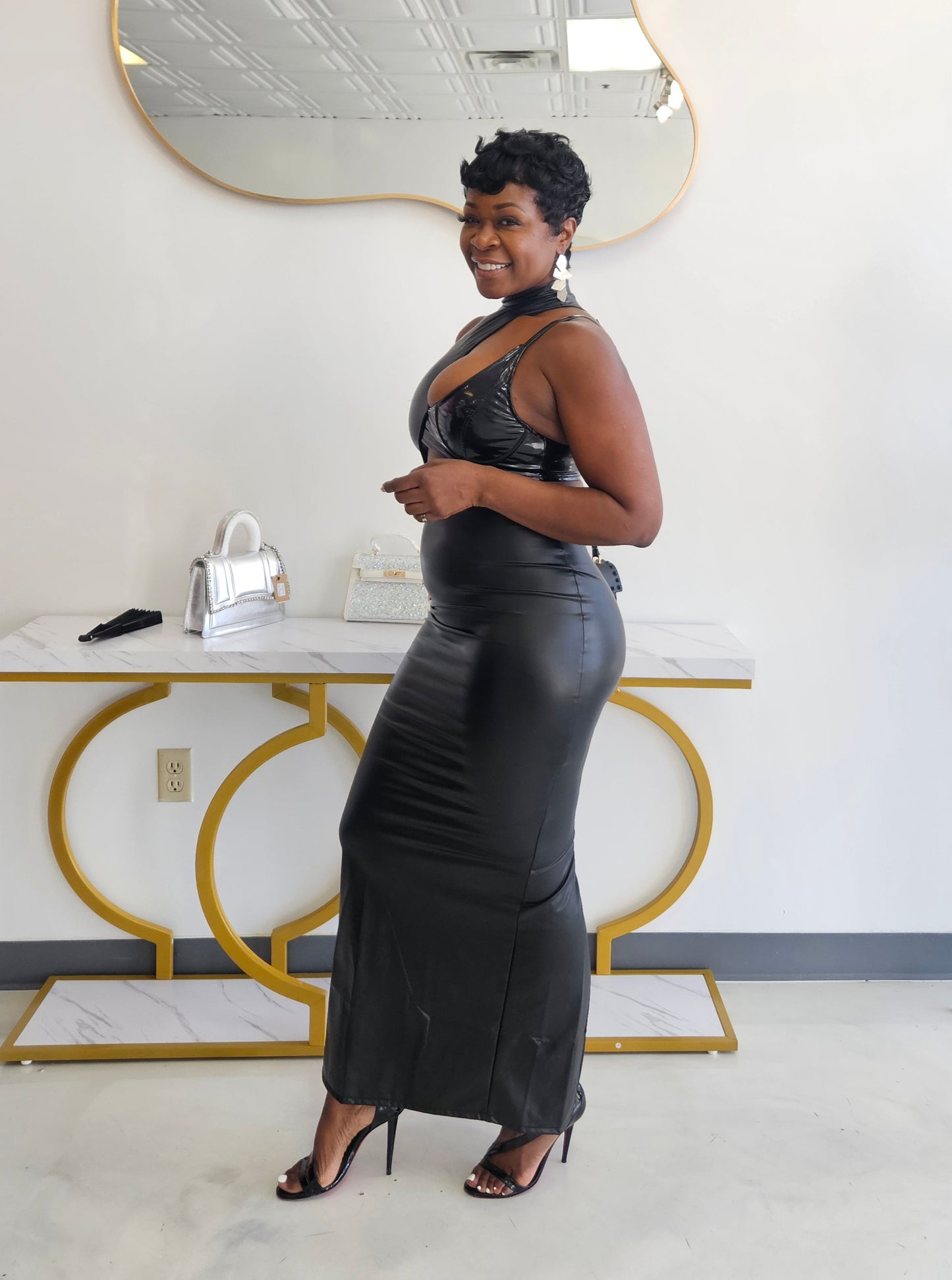 Black Denim Dress