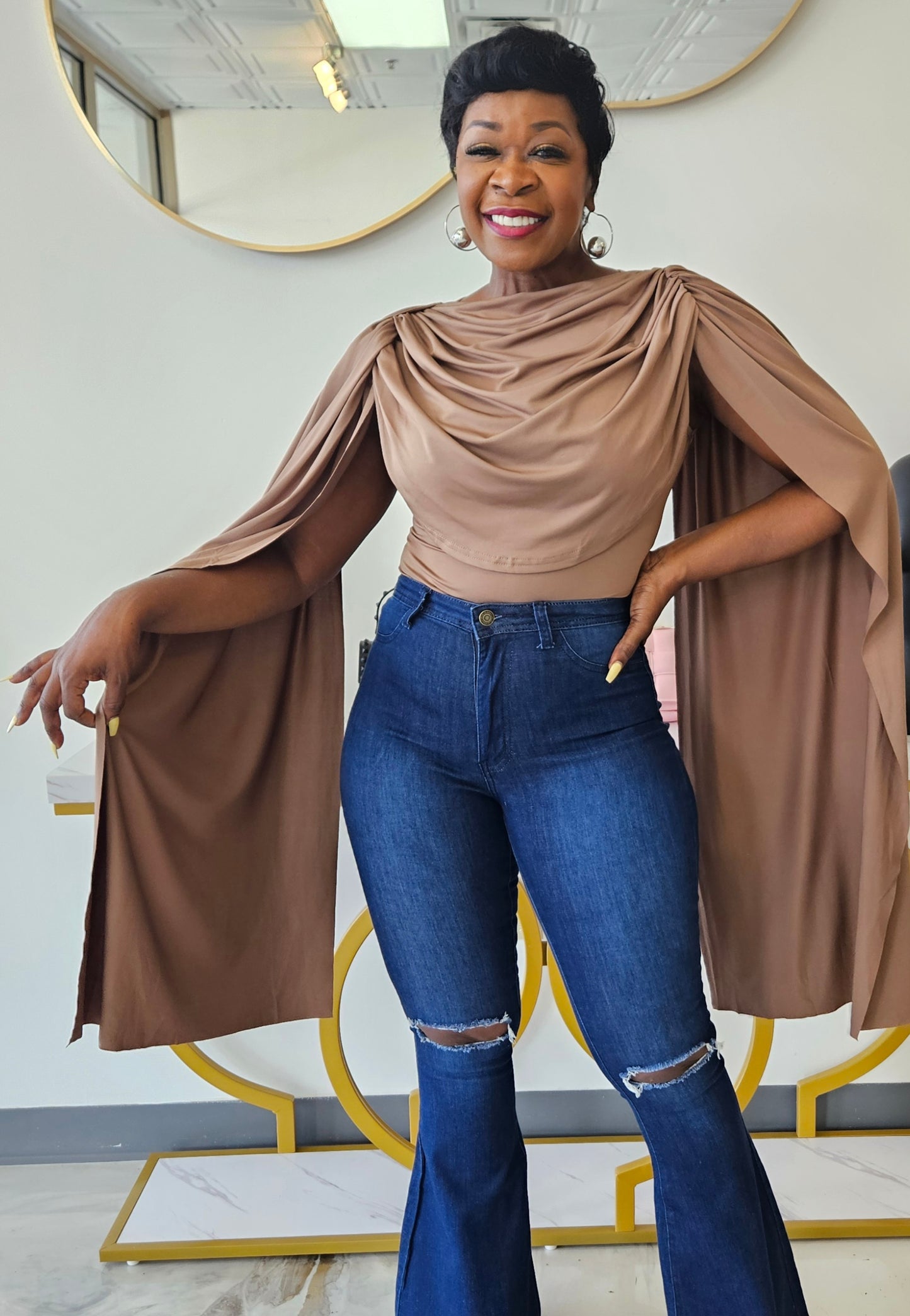 Draped Me Please Bodysuit