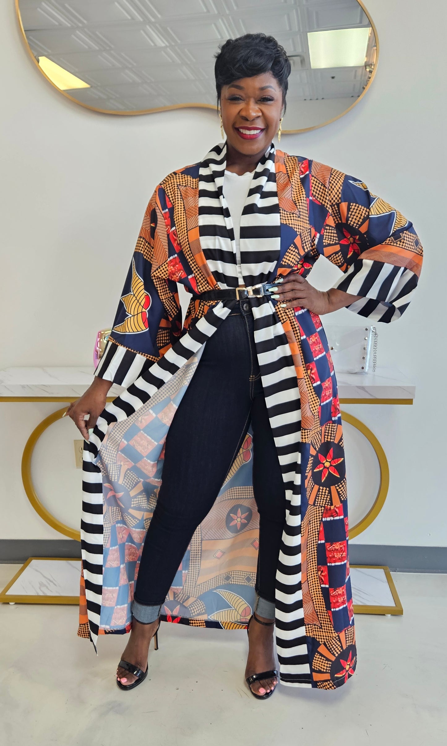 Marcie Multi-Colored Kimono