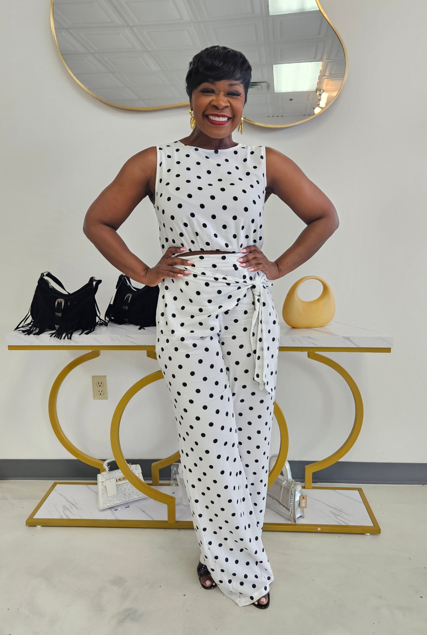 Ayanna Polka Dot Set