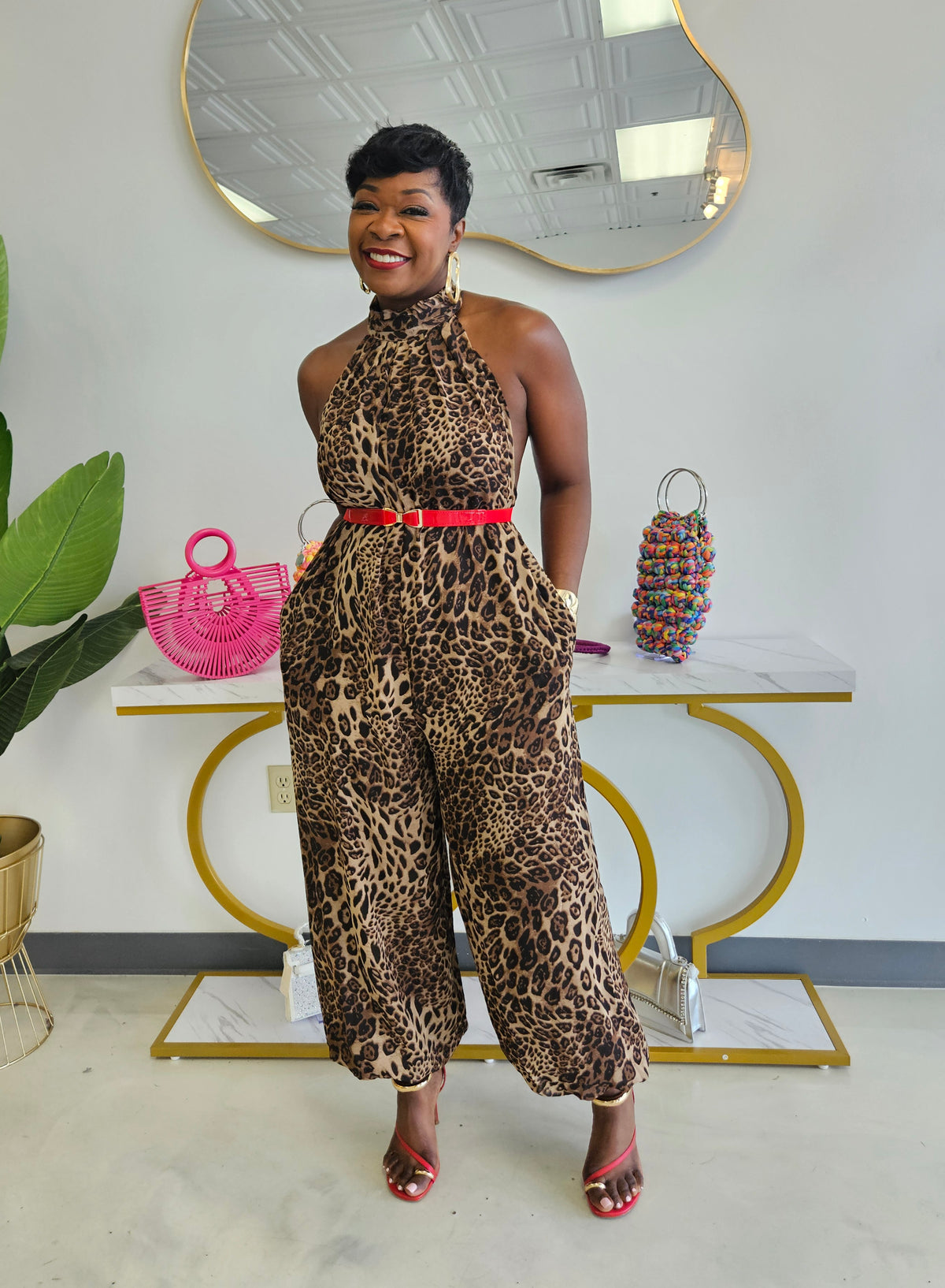 Landra Leopard Jumpsuit