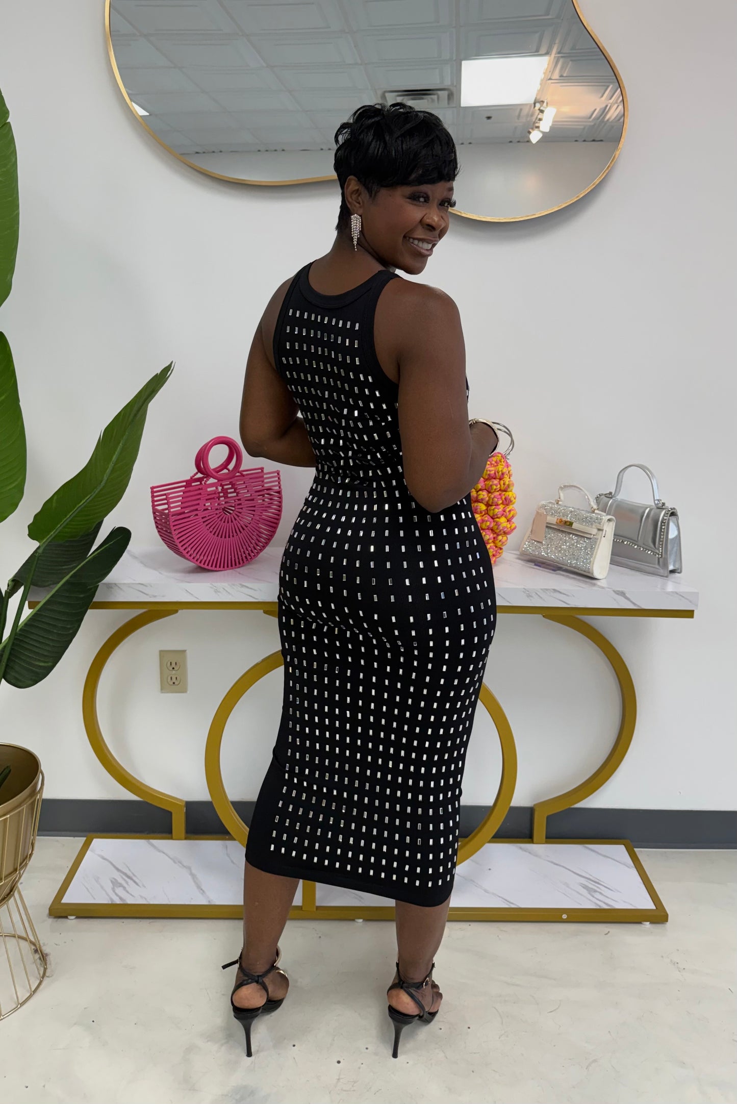Krystle Rhinestone Dress