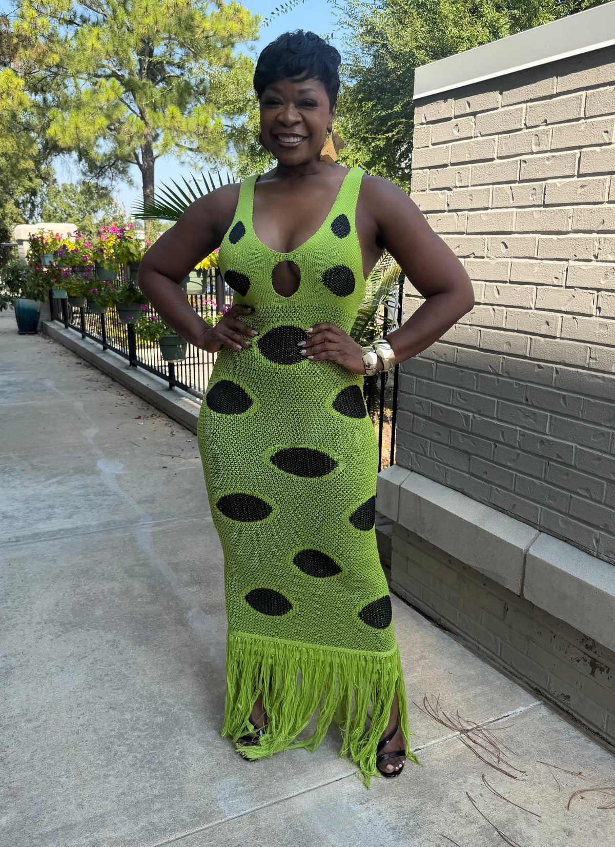 Pebbles Fringe Maxi Dress