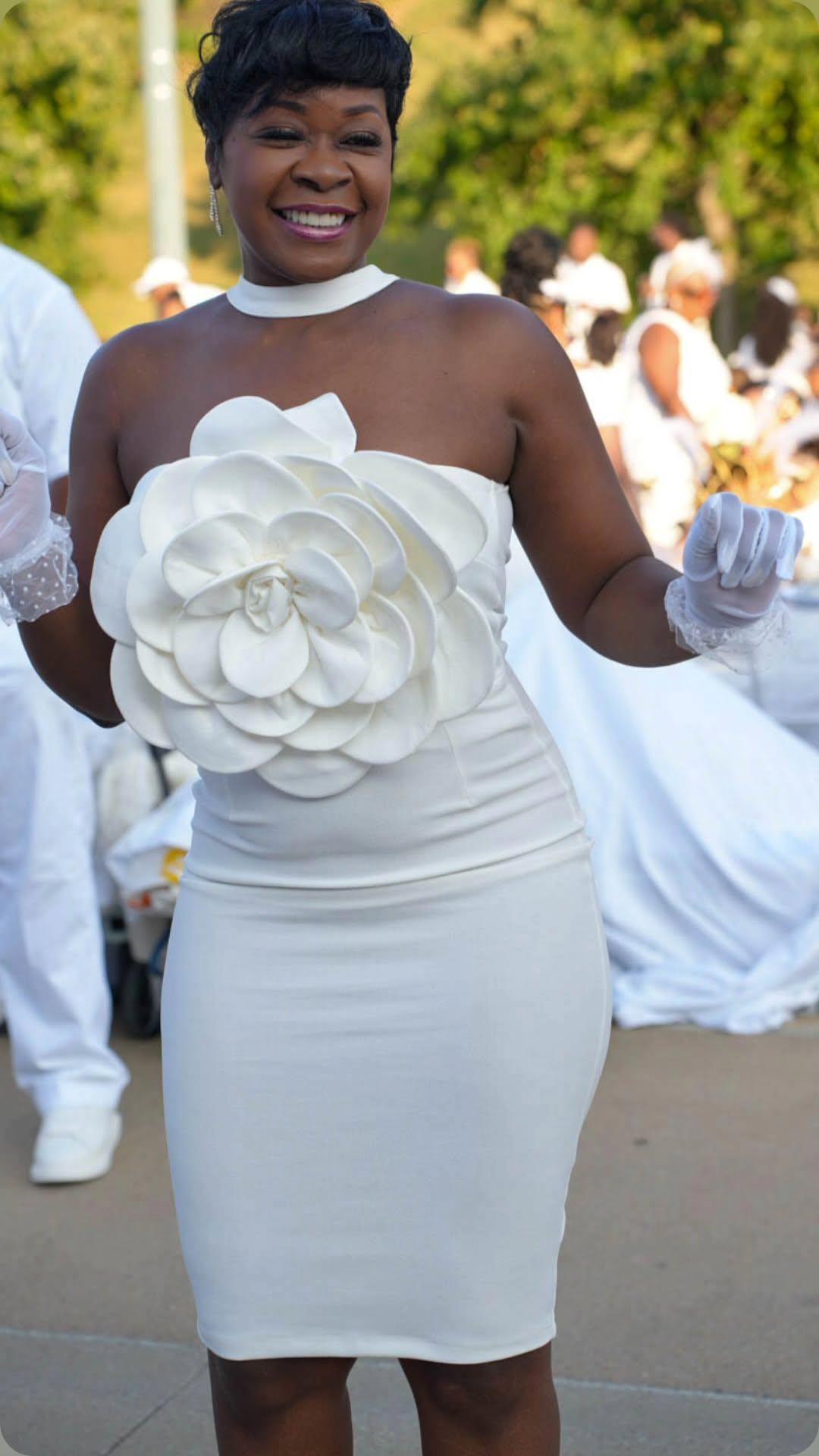White Bloom Dress