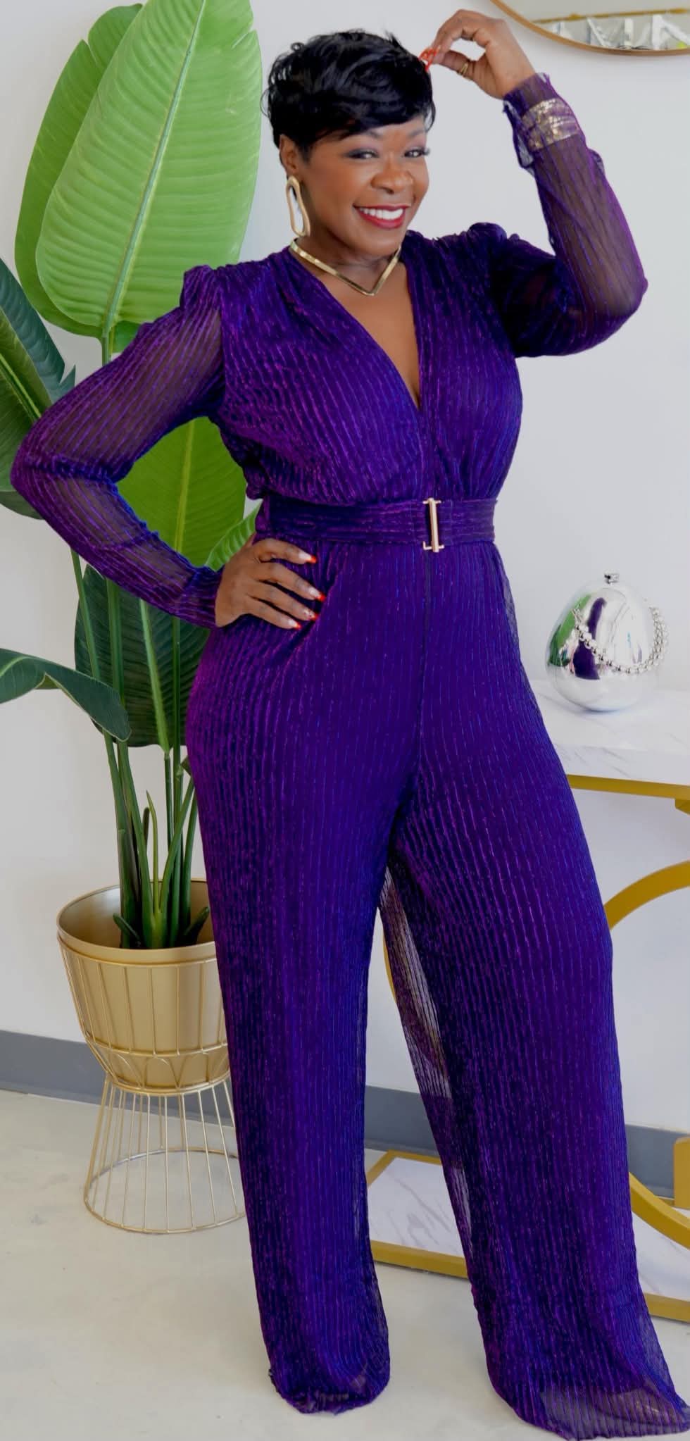 Jillian Mesh Jumpsuit