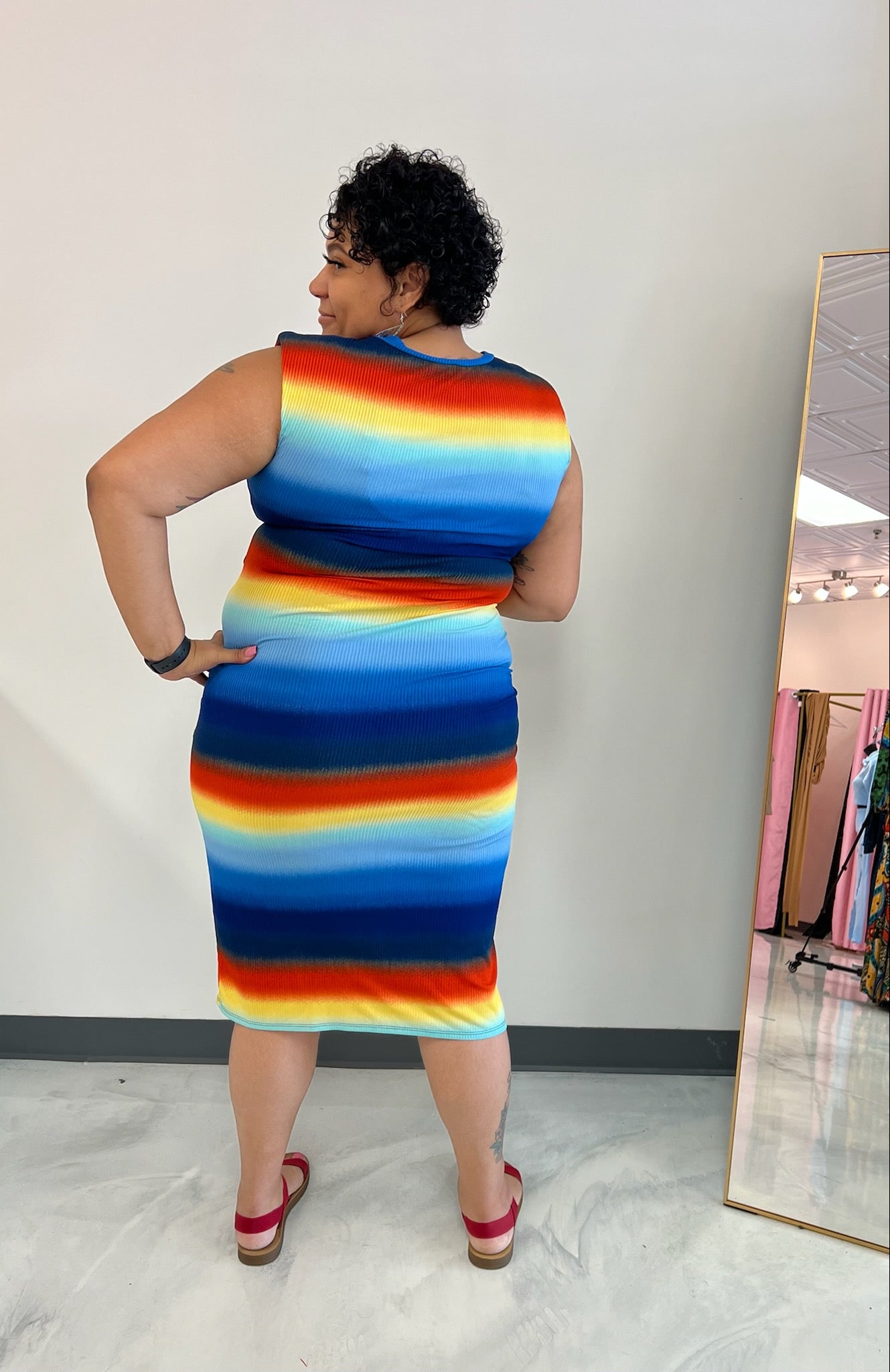 Rainbow Bright Dress (Plus)
