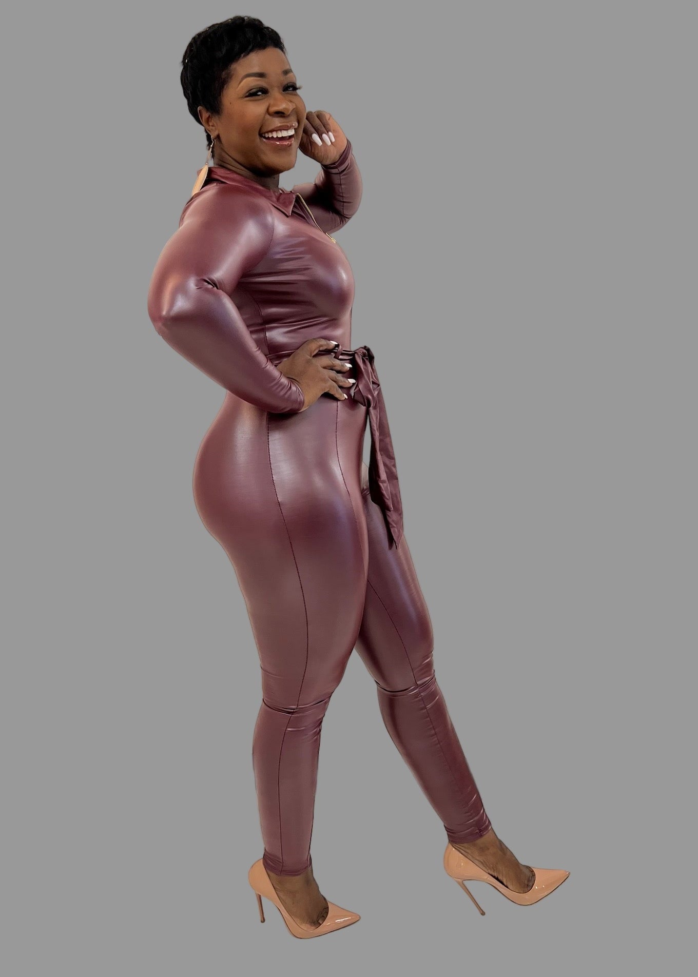 Stormie Leather Jumpsuit