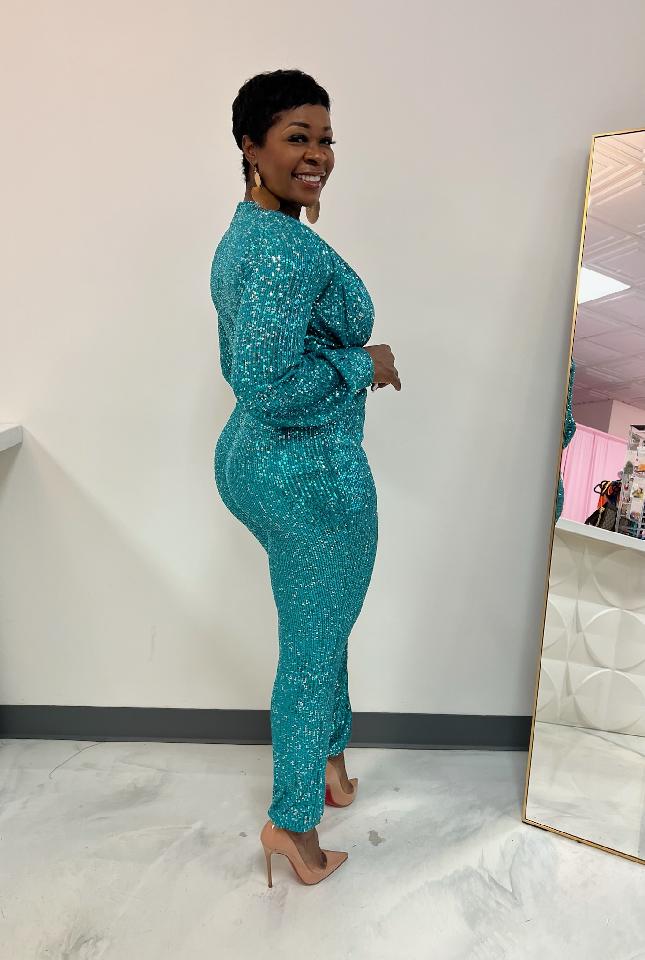 Natalie Sequin Jumpsuit