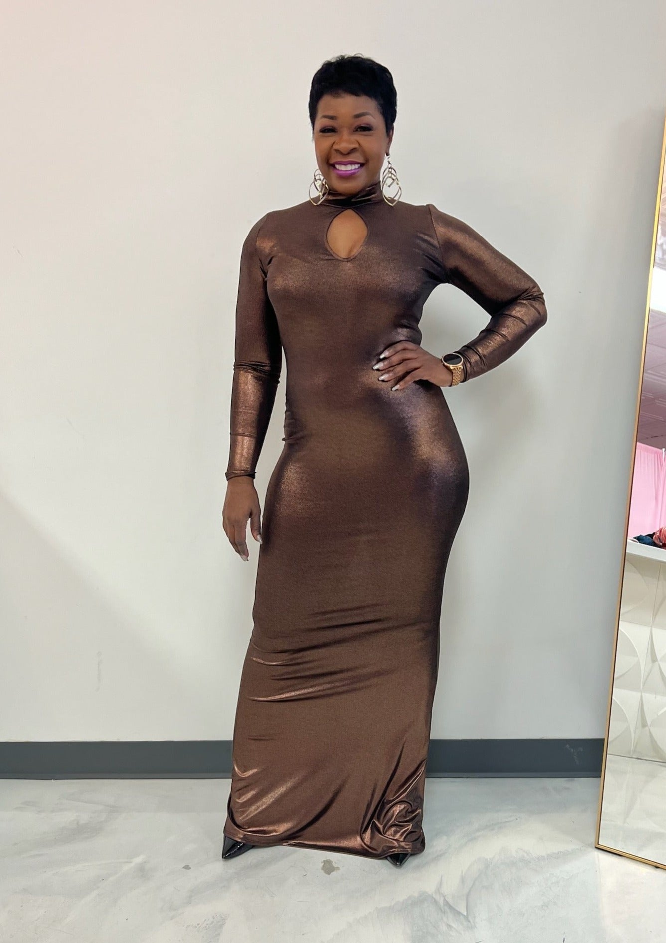 Rocsi Metallic Maxi