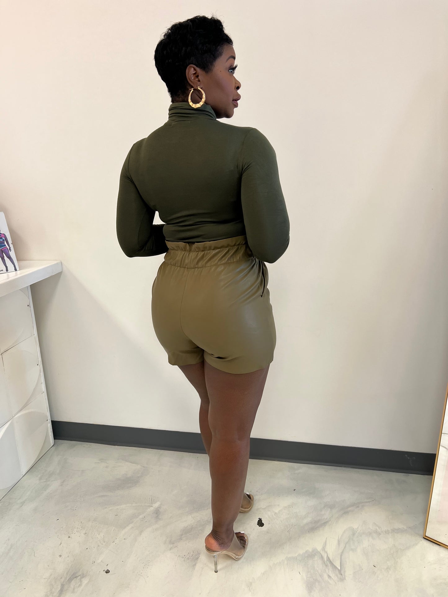 Marcie Vegan Leather Shorts