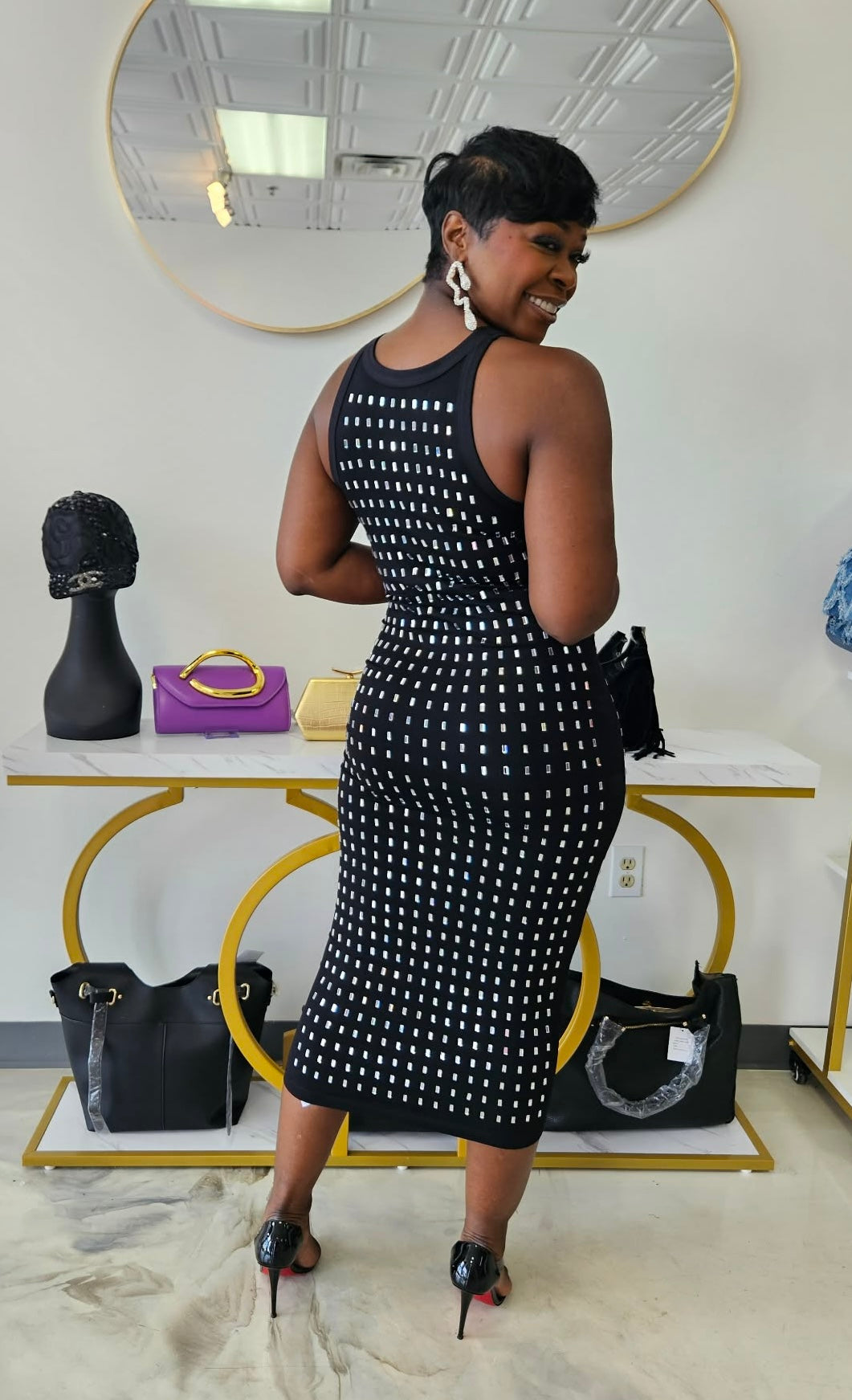 Krystle Rhinestone Dress