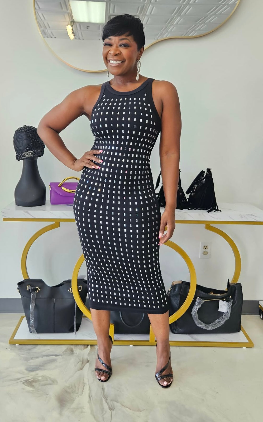 Krystle Rhinestone Dress