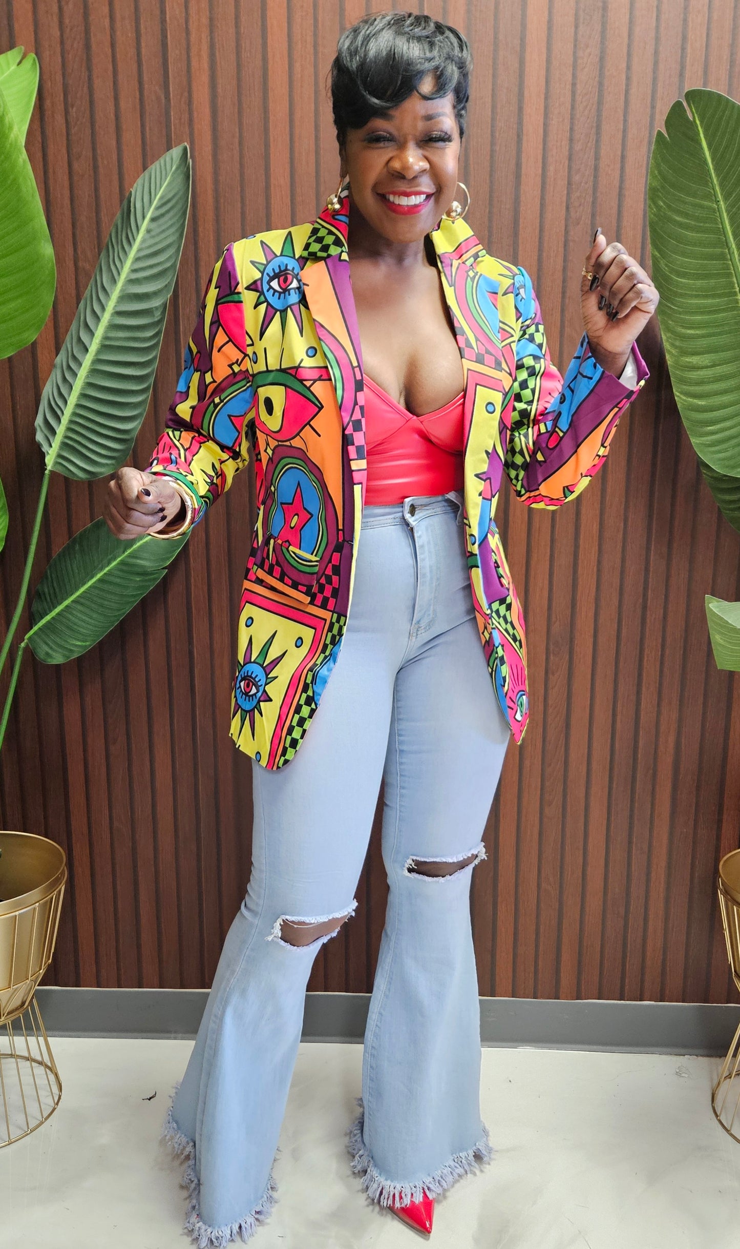 Fun Time Colorful Blazer