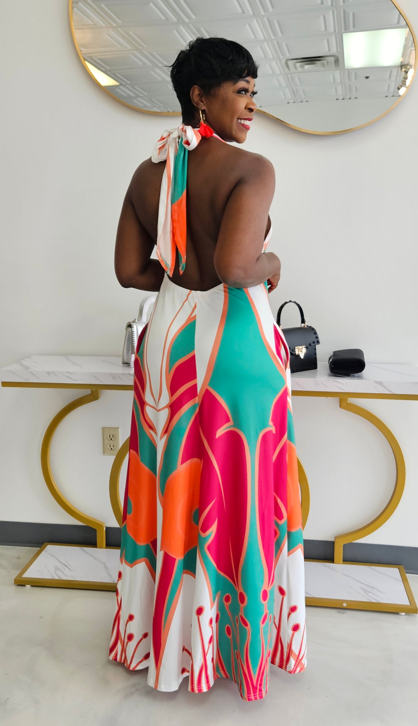 Haley Halter Maxi Dress