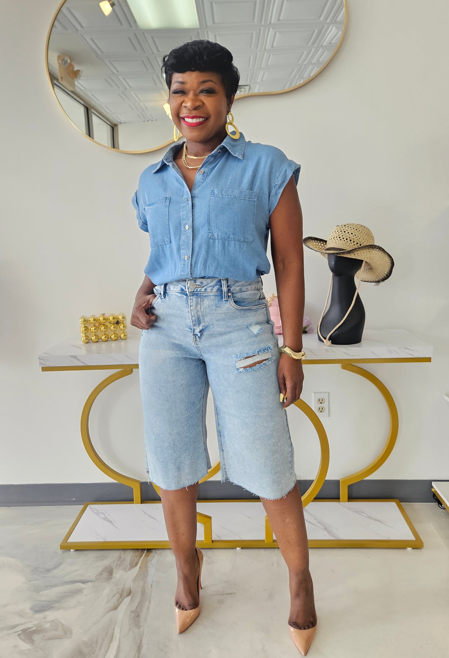 Latoya Denim Shirt