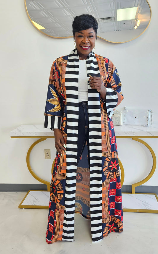 Marcie Multi-Colored Kimono