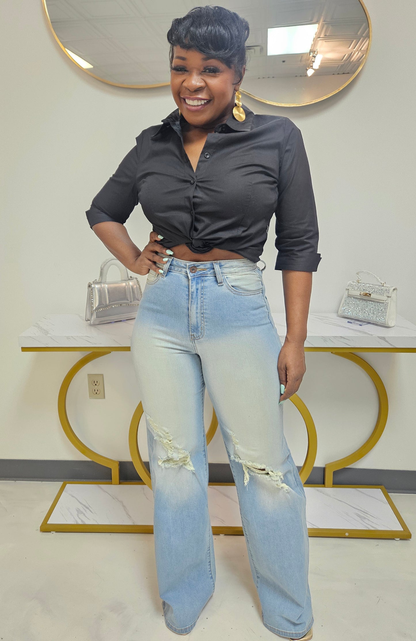 Chelsea Wideleg Jeans