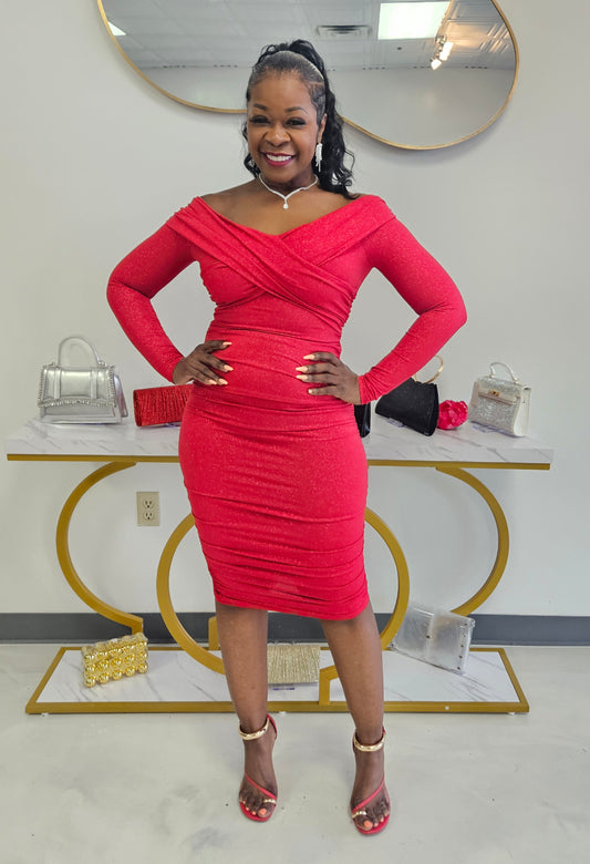 Ashanti Off the Shoulders Dress
