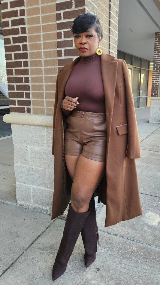 Failyn Faux Leather Shorts