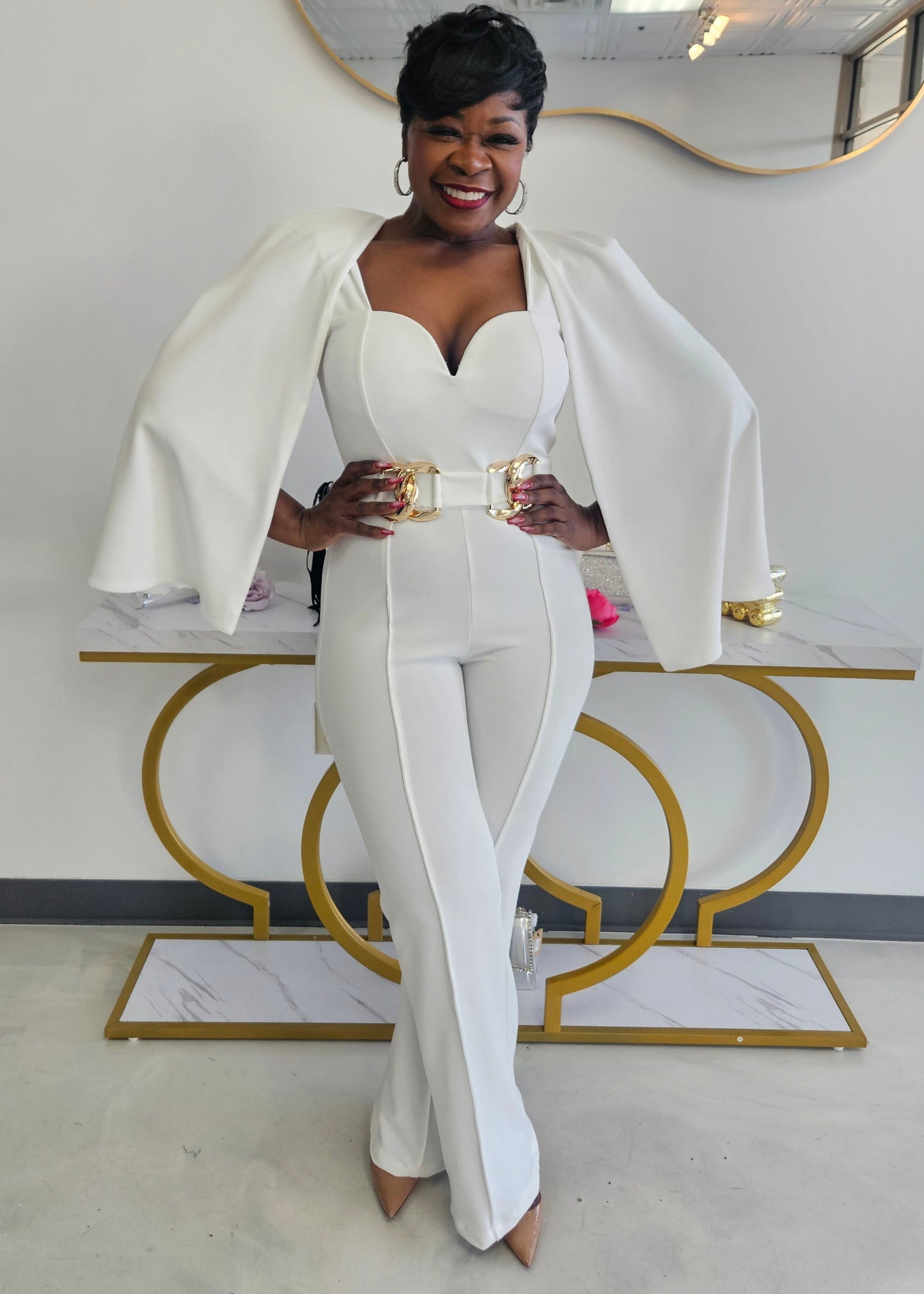 Bianca Cape Jumpsuit