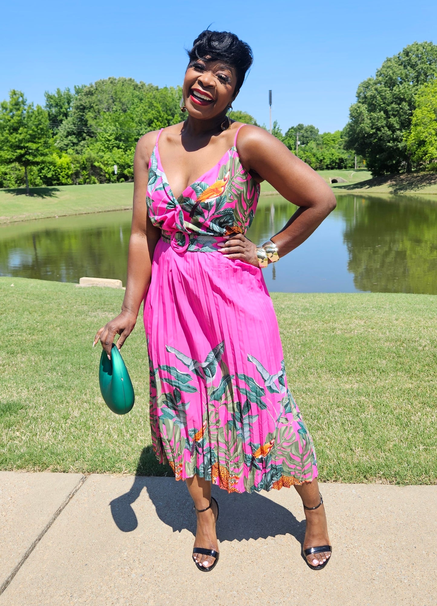 Ivy Pleated Dress