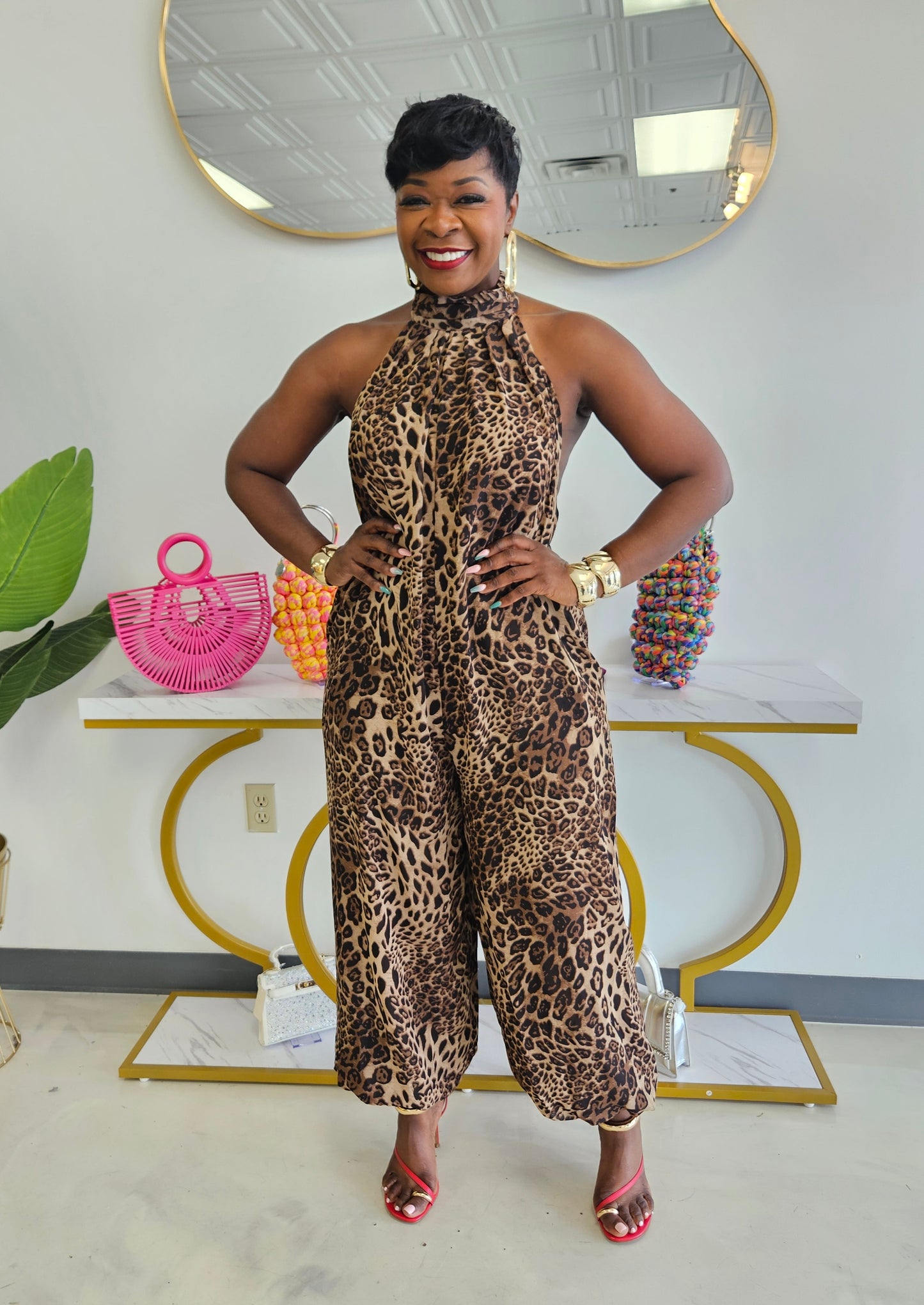 Landra Leopard Jumpsuit