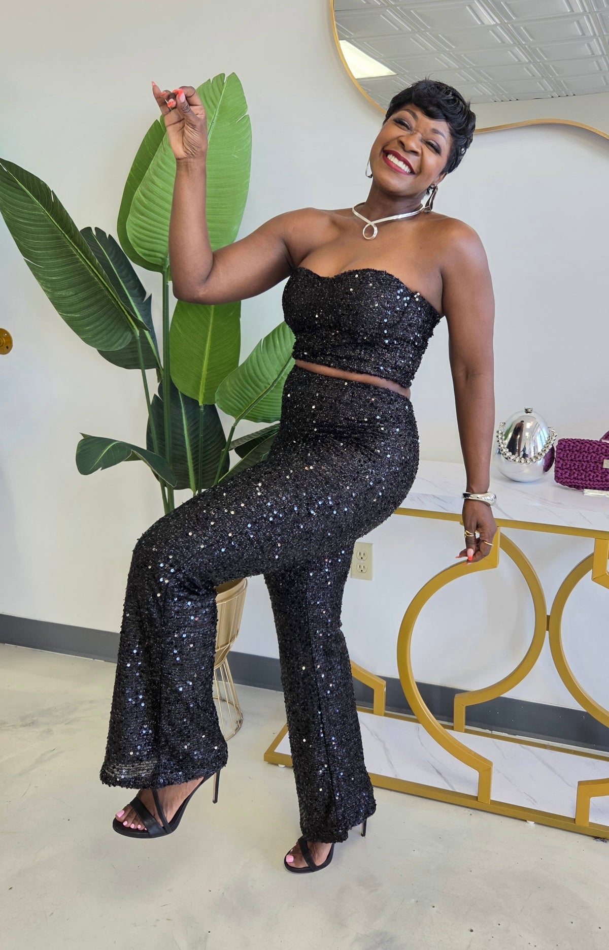 Sanya Sequin Set