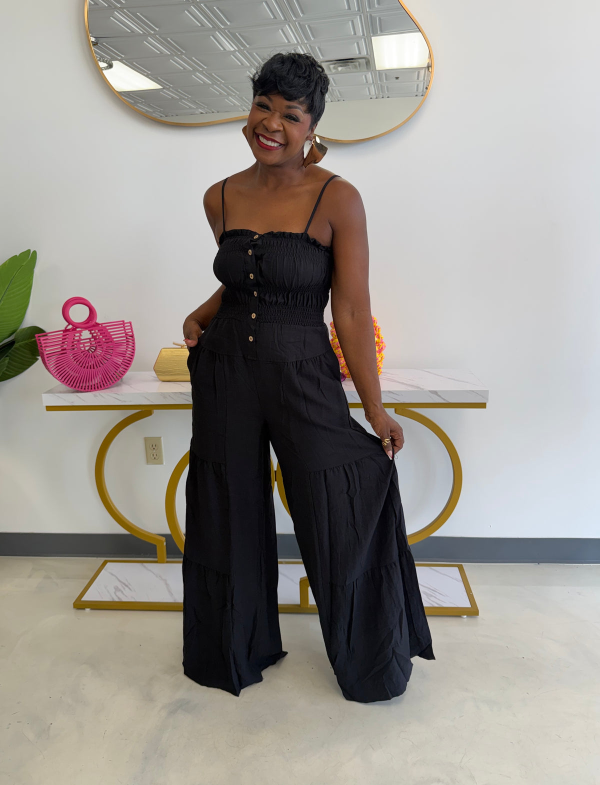 Crystal Wideleg Jumpsuit