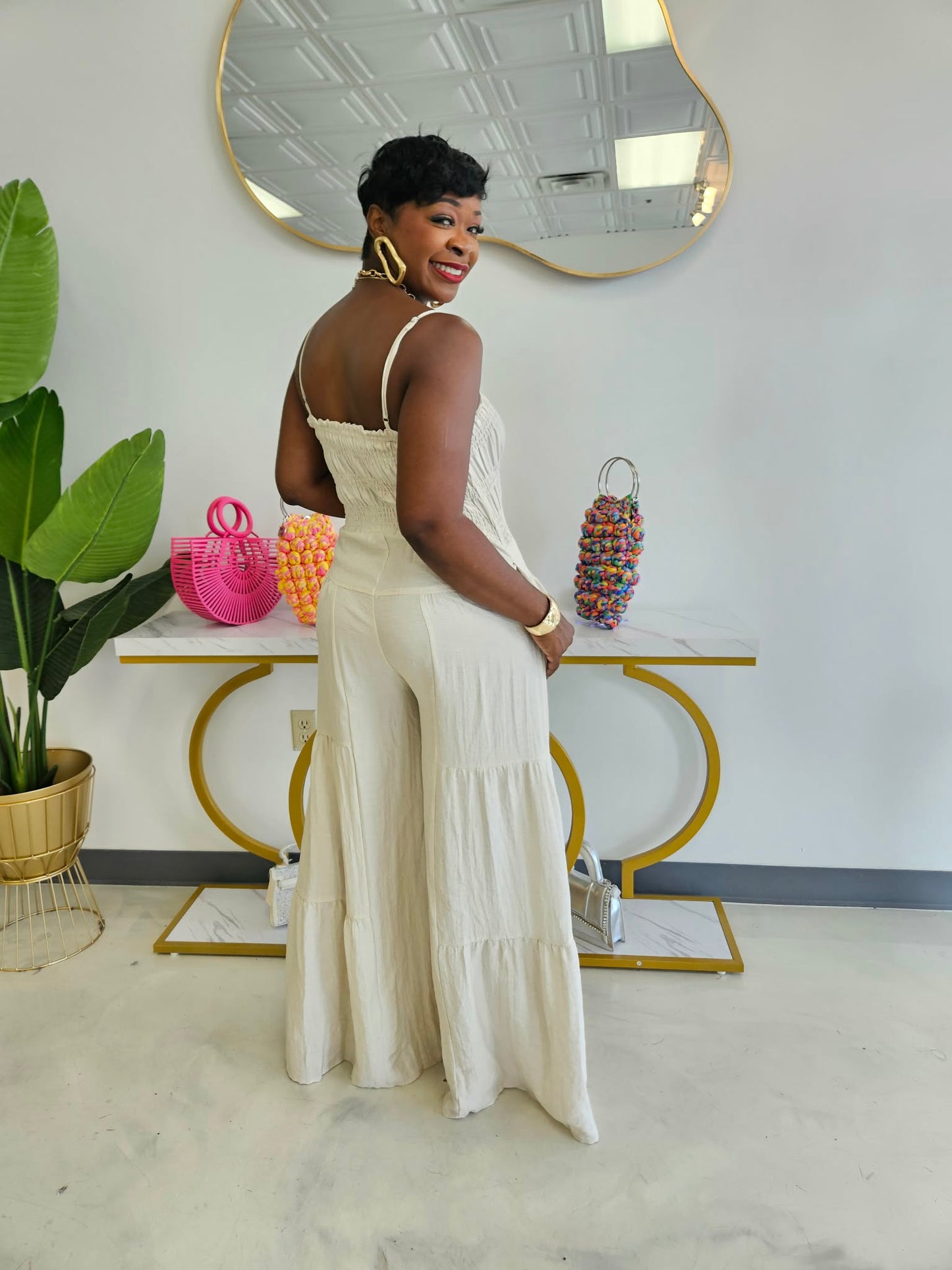 Crystal Wideleg Jumpsuit