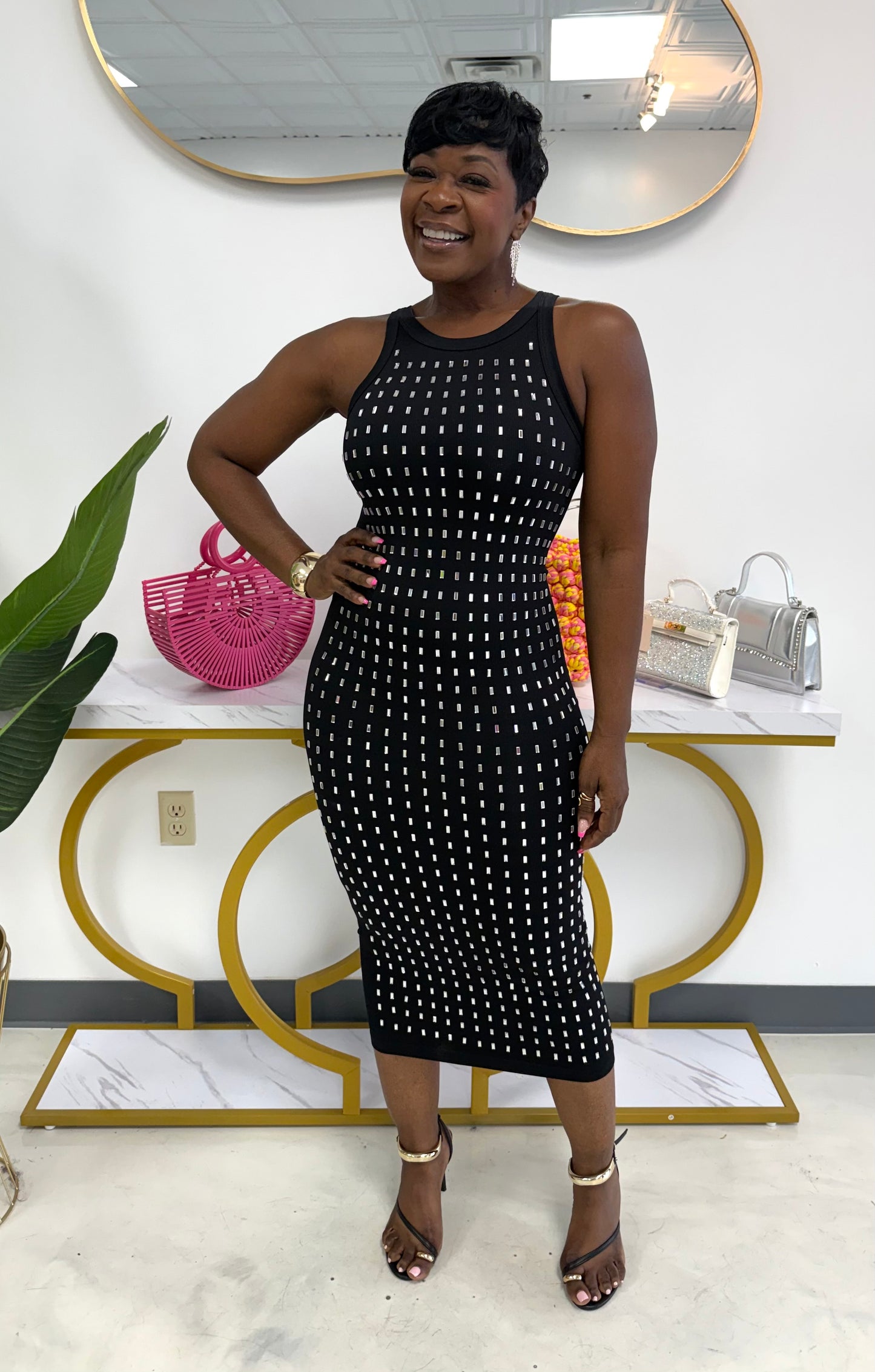 Krystle Rhinestone Dress