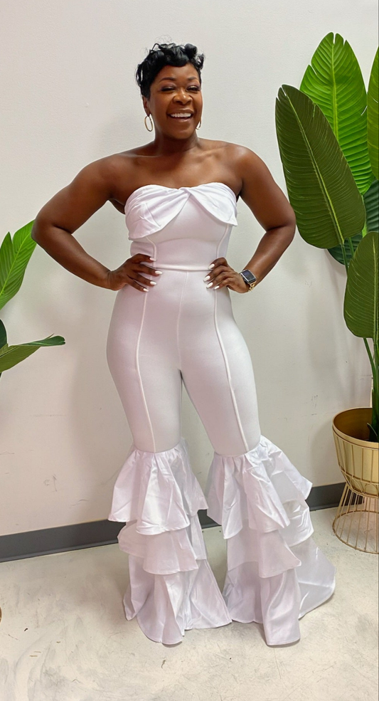 Angelic Ruffle Jumpsuit