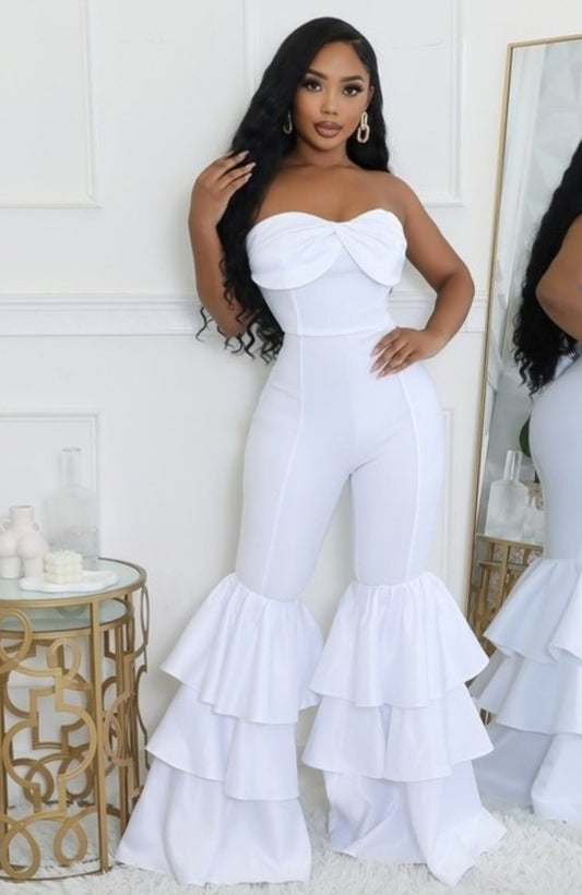 Angelic Ruffle Jumpsuit