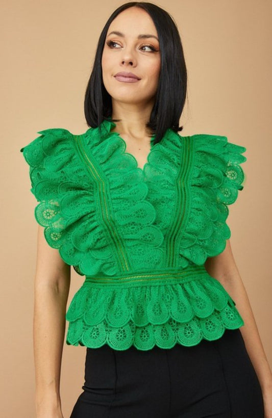 Rolanda Ruffle Top