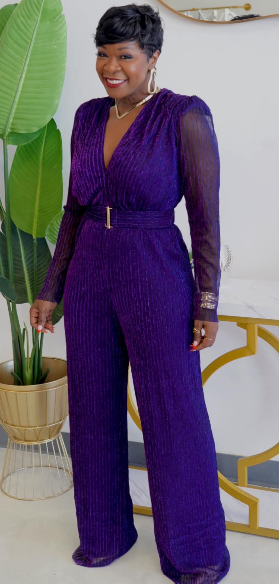 Jillian Mesh Jumpsuit